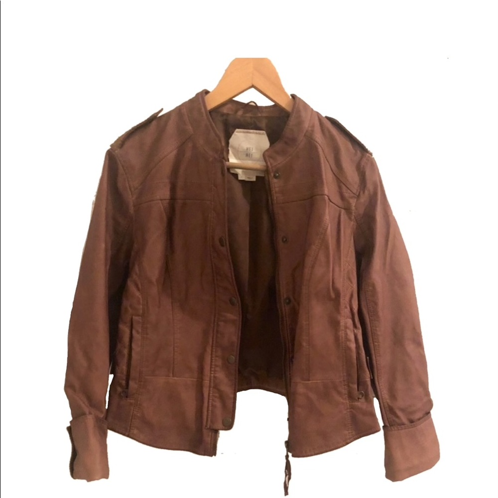 Faux Leather Jacket